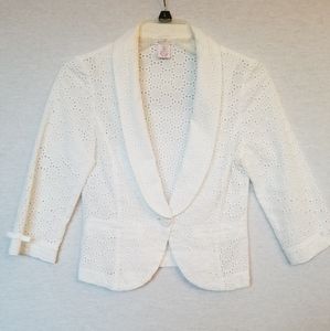 Candies White cotton blazer